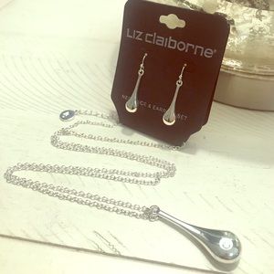 Liz Claiborne Necklace and Earring Set